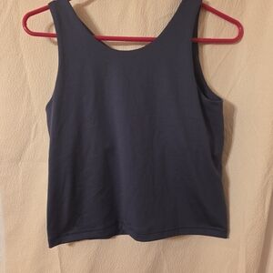 Classic Dark Gray Women's Tank Top W/ Built in Bralet
